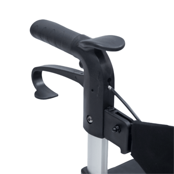 Andadera Rollator Plegable Ruedas Delanteras de 10 pulgadas y Traseras de 8 pulgadas - Vitalefy