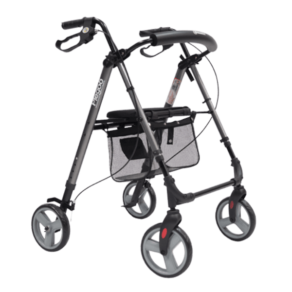 Andadera Rollator de Aluminio, Plegable con Ruedas de 8 pulgada - Vitalefy