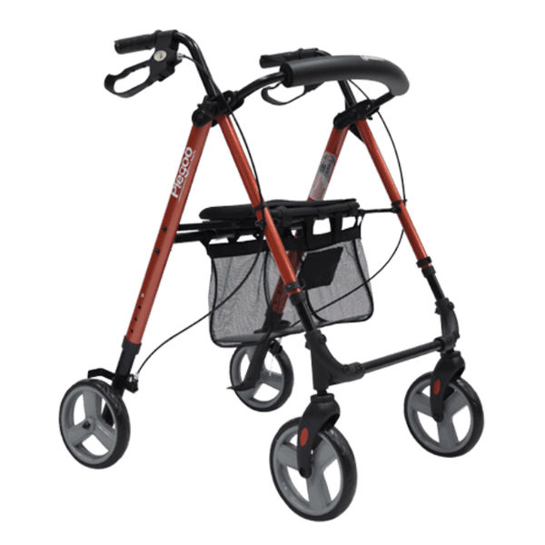 Andadera Rollator de Aluminio, Plegable con Ruedas de 8 pulgada - Vitalefy