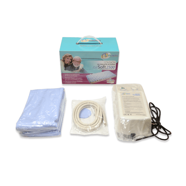 Cama Hospitalaria Manual Con 2 Colchon Antiescaras Presion Alterna - Vitalefy