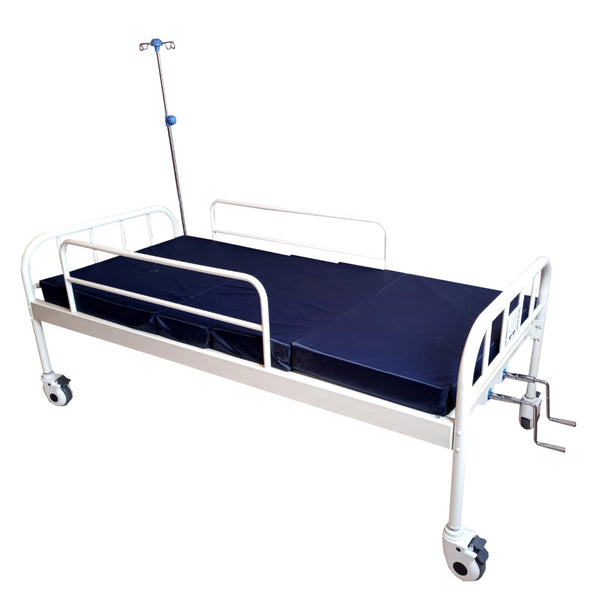 Cama hospitalaria economica manual básica con accesorios - Vitalefy