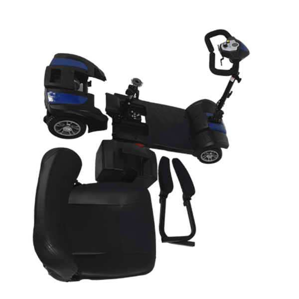 Scooter Eléctrico para Personas con Discapacidad Compacto Desarmable con 4 Ruedas - Vitalefy