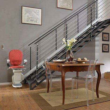 Silla Salvaescalera Electrica Recta Para Subir Escaleras para Personas con Discapacidad o Personas Mayores - Vitalefy