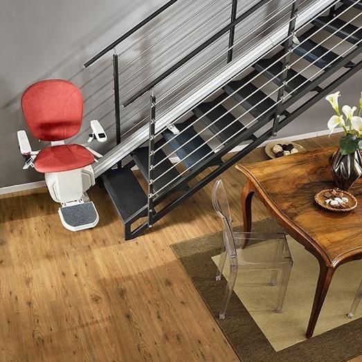 Silla Salvaescalera Electrica Recta Para Subir Escaleras para Personas con Discapacidad o Personas Mayores - Vitalefy