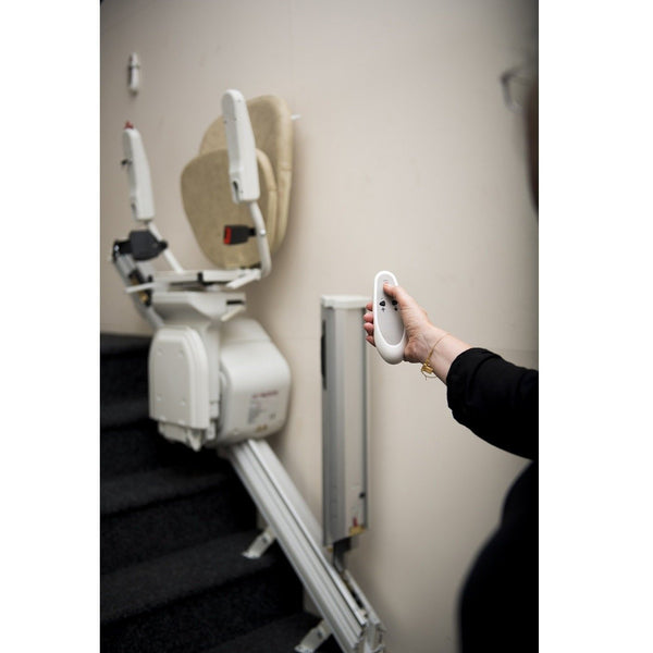 Silla Salvaescalera Electrica Recta Para Subir Escaleras para Personas con Discapacidad o Personas Mayores - Vitalefy