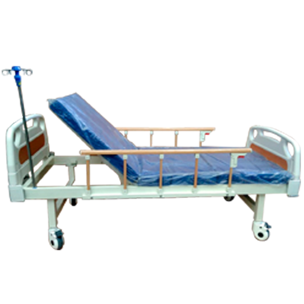 Cama de hospital de lujo con colchon y base tipo panel - Vitalefy