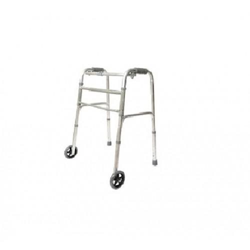 Andadera De Aluminio Plegable 4 Apoyos Plata 115 Kg - Vitalefy